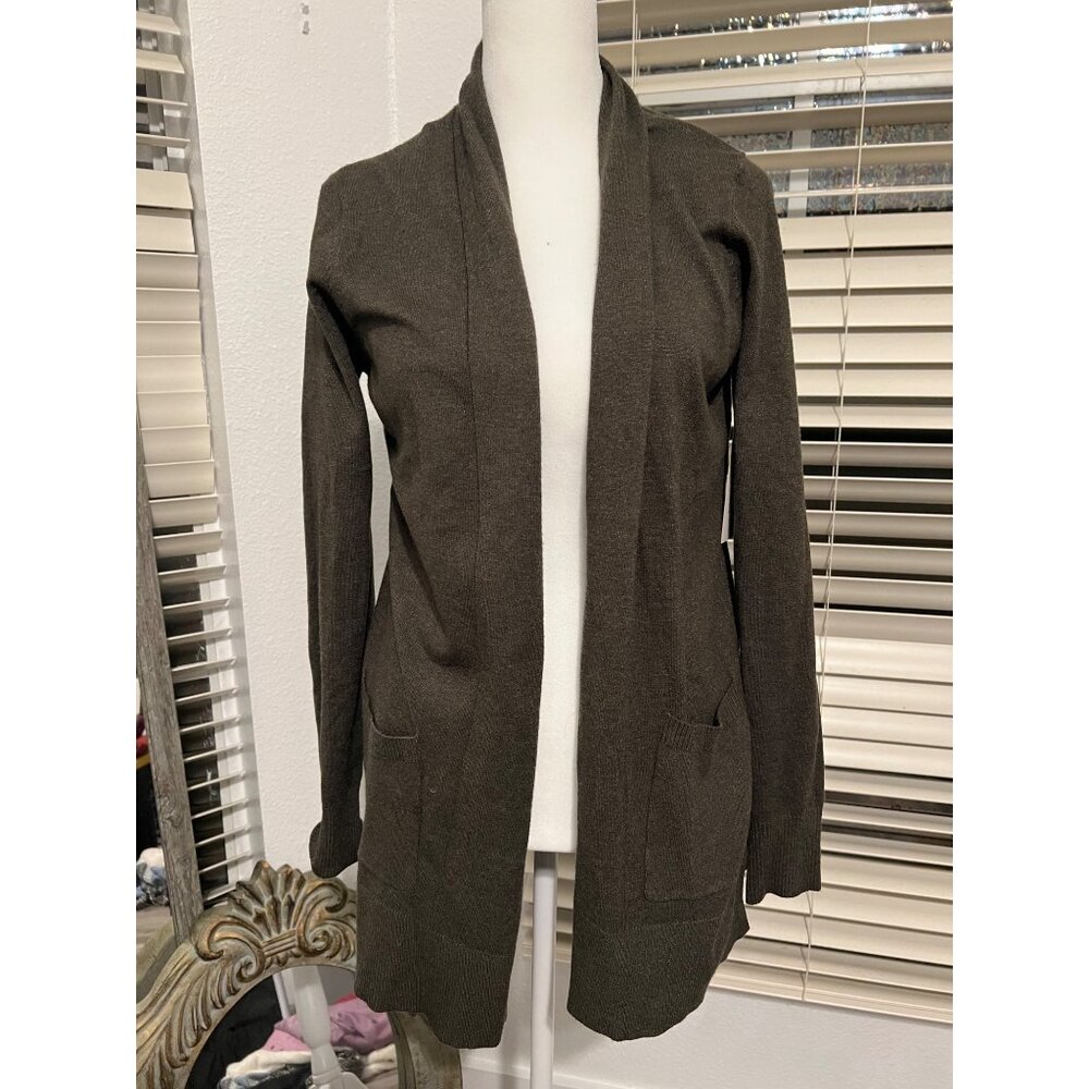 NWT STITCH FIX dark green cardigan waterfall cardigan SMALL